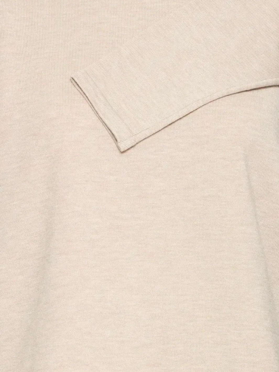 ICHI IHLULS O-NECK LS OATMEAL MELANGE