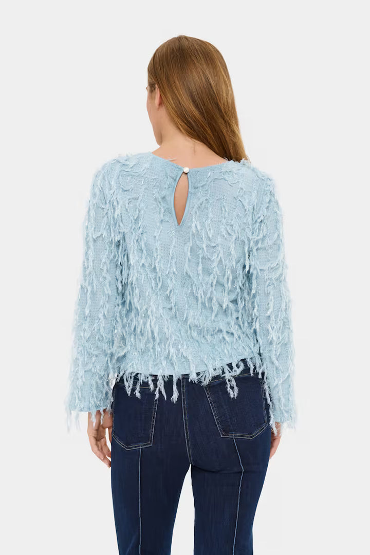 SAINT TROPEZ NinetteSZ Blouse Sterling Blue