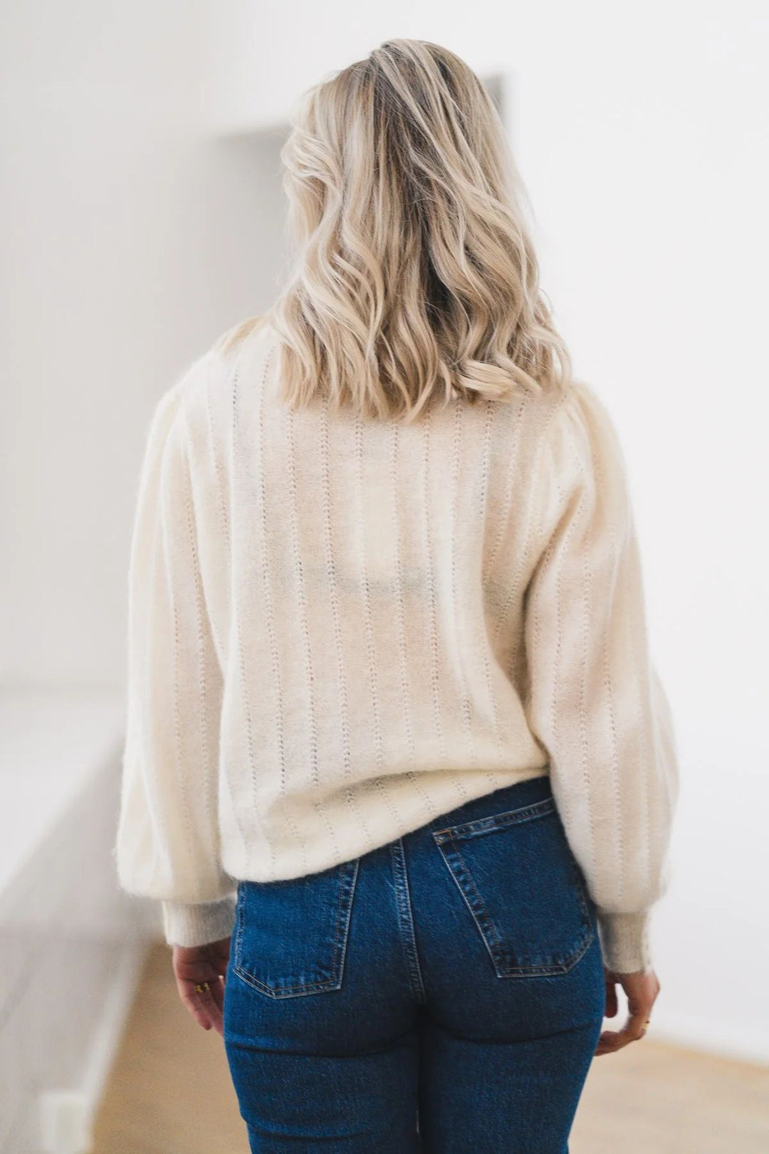 RAUS Amalie Puff Pullover Egret