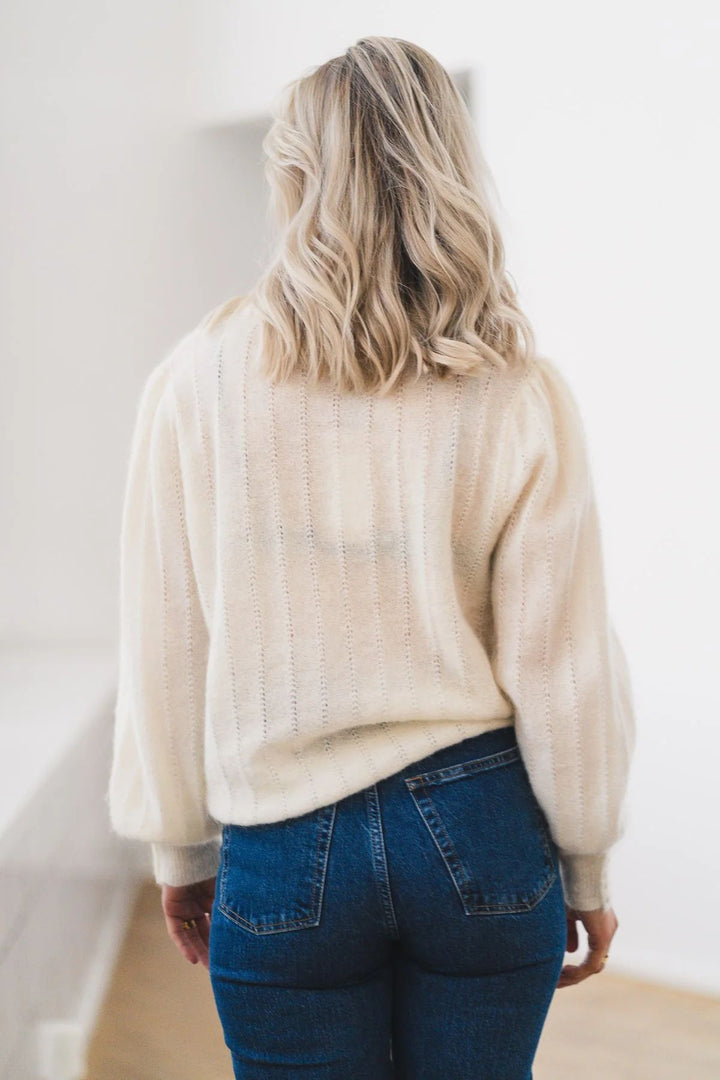 RAUS Amalie Puff Pullover Egret
