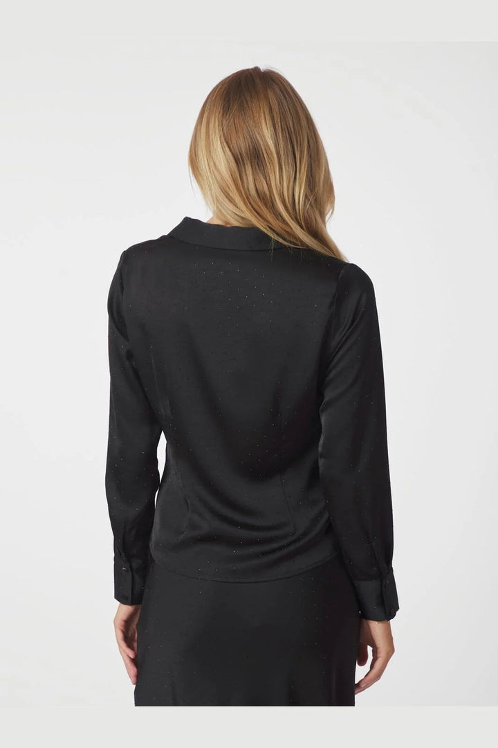 NEO NOIR Christy Heavy Sateen Badaz Shirt Black