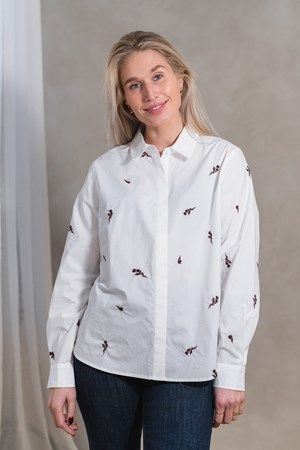 RAUS Maja shirt Emb White