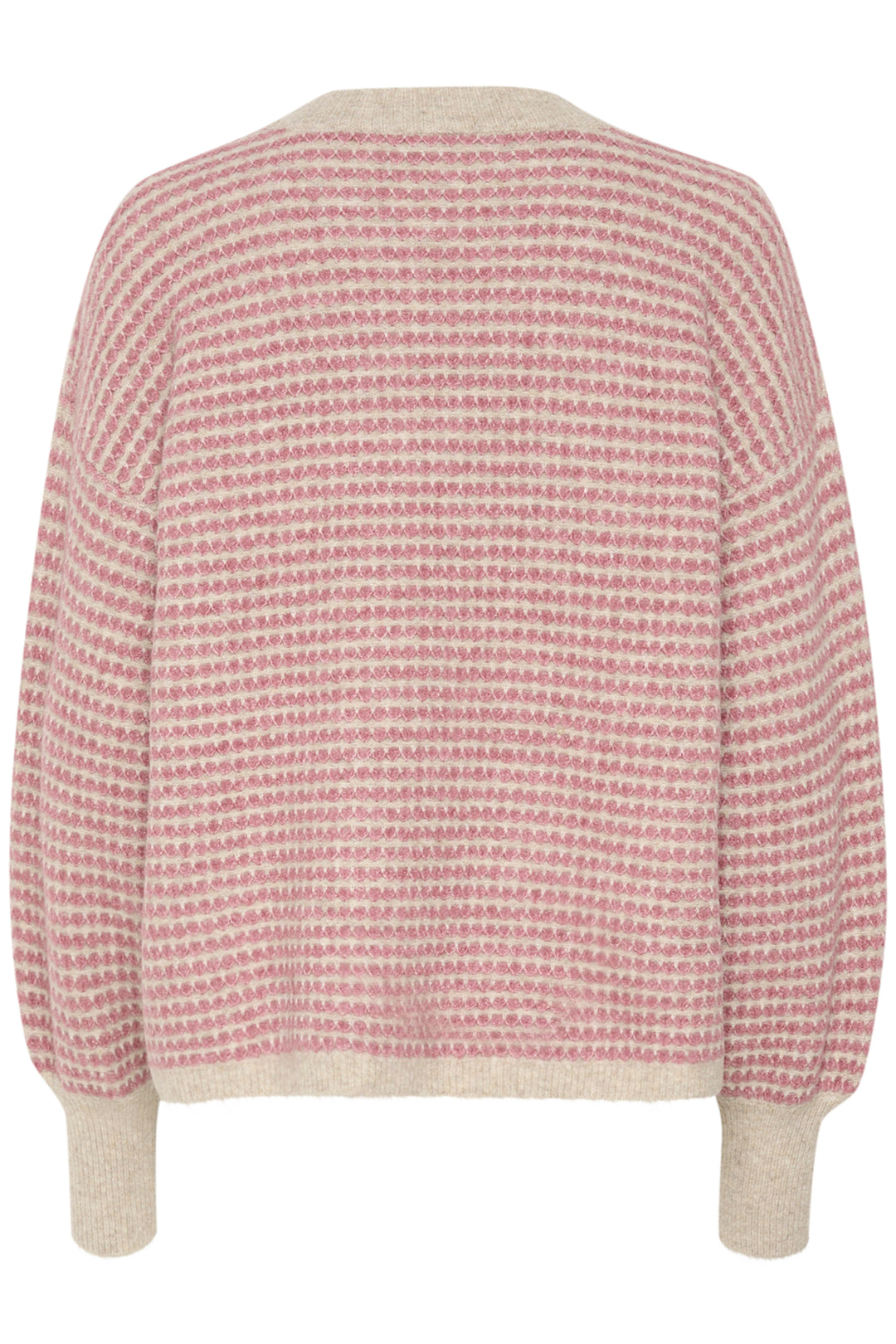 KAFFE KAellery Knit Pullover Feather Grey/Rose Struct