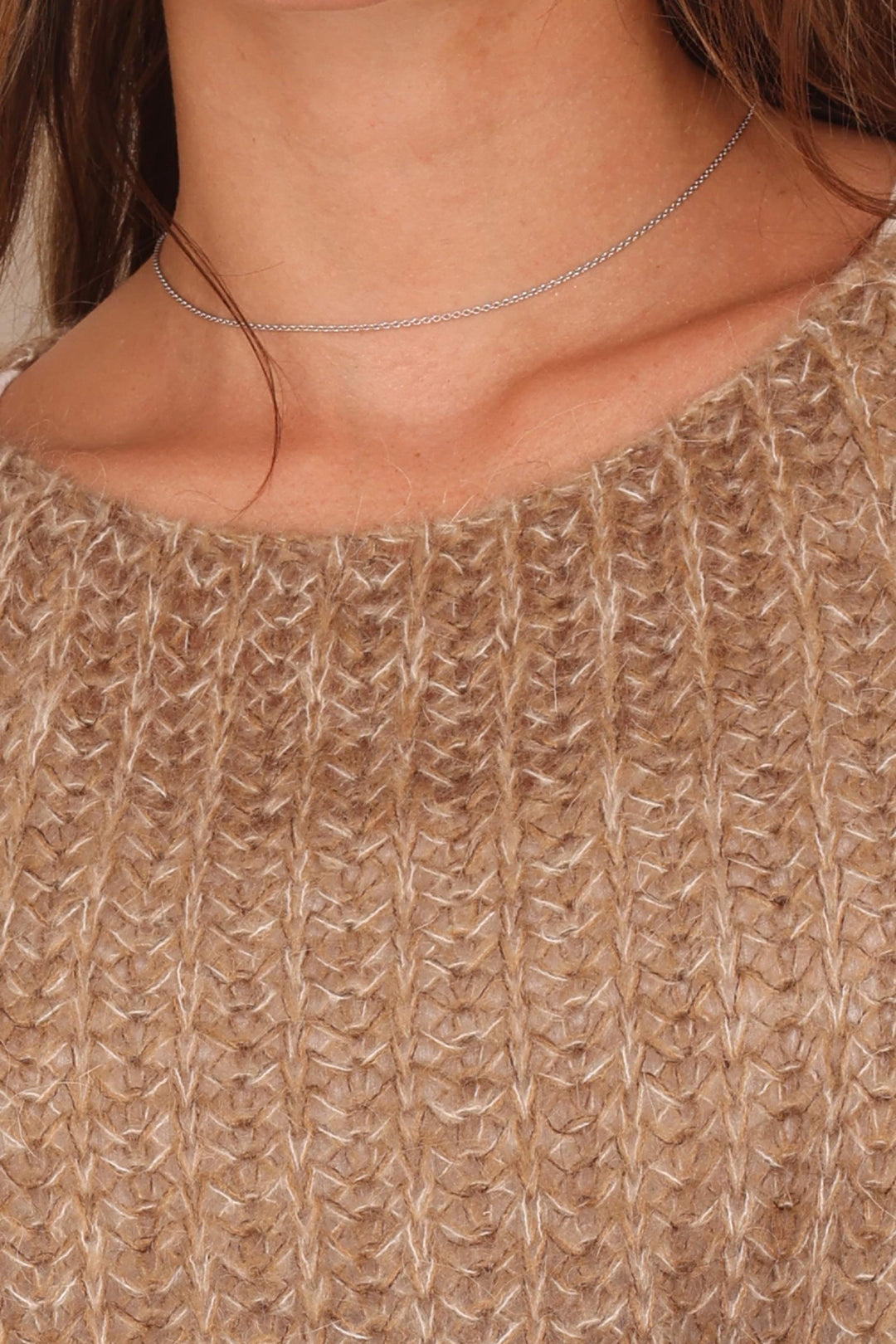 COPENHAGEN LUXE Elegant Knit With Mohair Camel