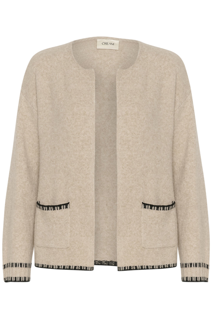 CREAM CROnie Knit Cardigan String/Black