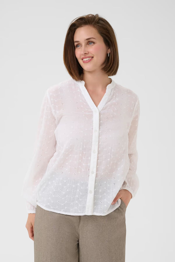 KAFFE KAmay Shirt Chalk