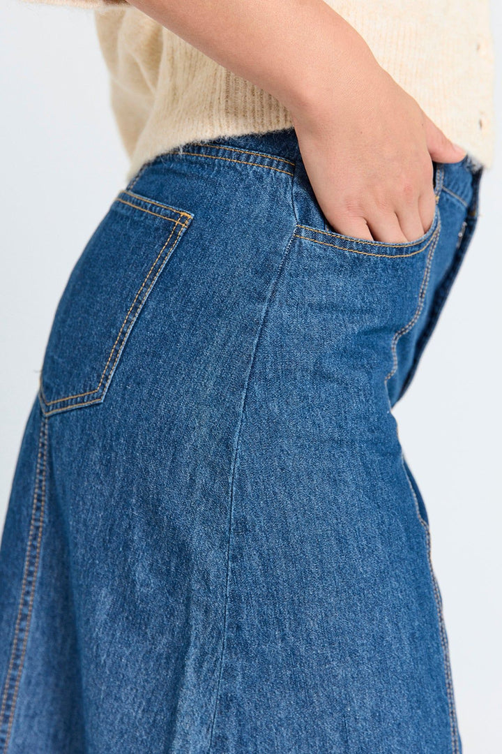 FREE/QUENT FQLisea-Skirt Medium Blue Denim