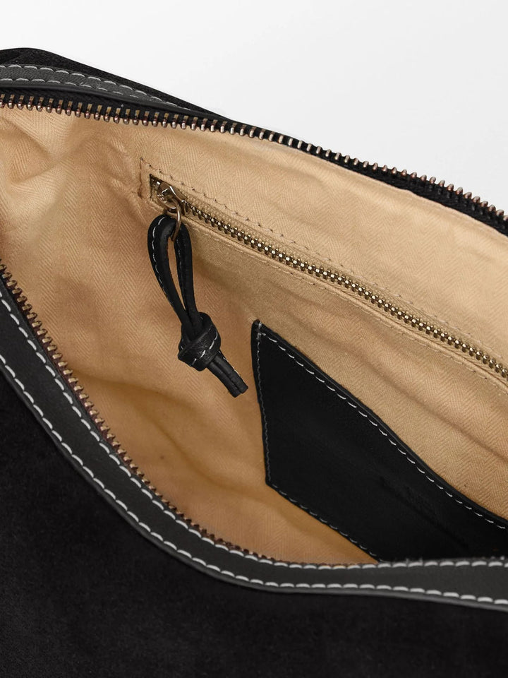 BECKSÖNDERGAARD Suede Ginni Medi Bag Black