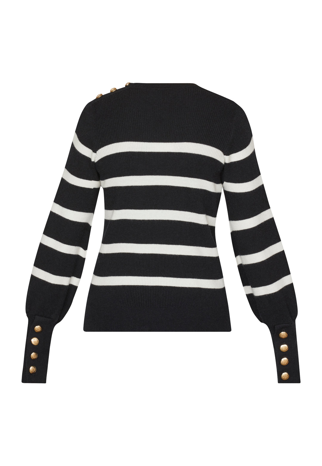 SISTERS POINT Hani-Stripe1 Black/Cream