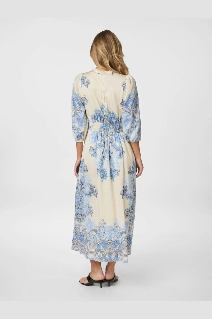 NEO NOIR Stella Artist Paisley Dress Powder Blue