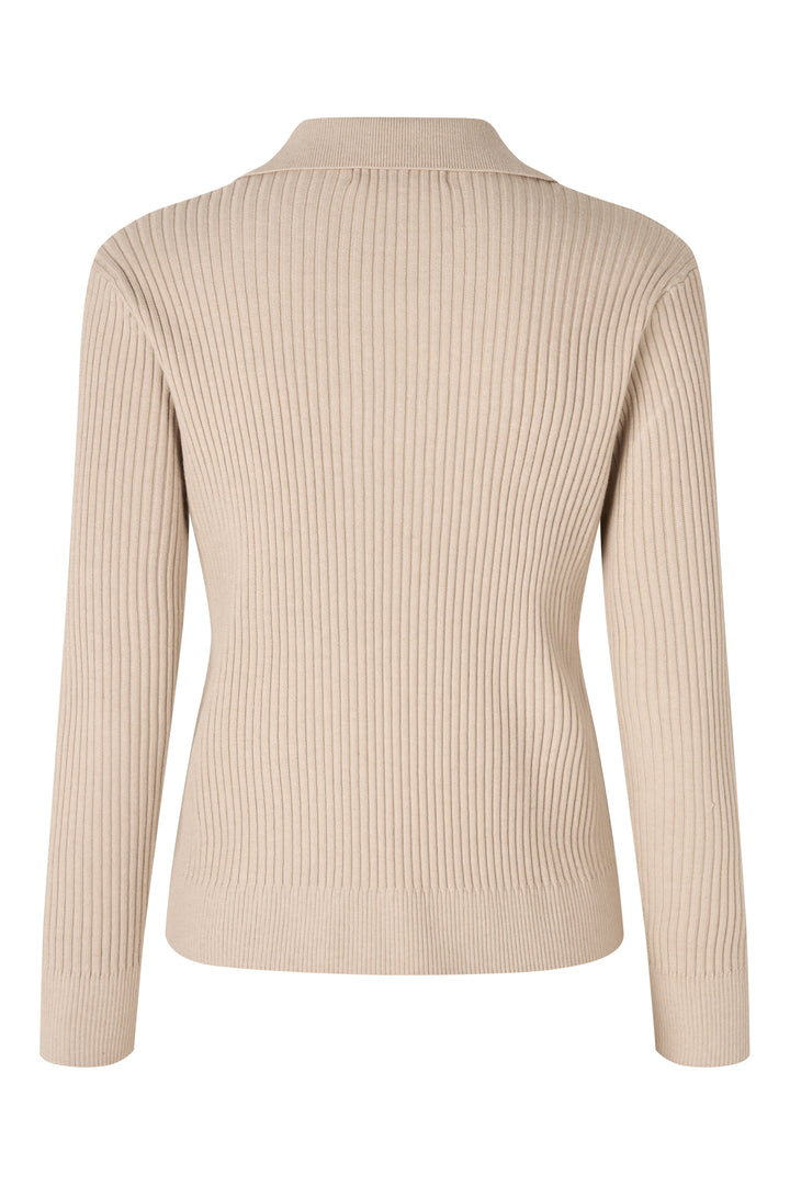 A-VIEW Freja Knit Blouse Light Sand