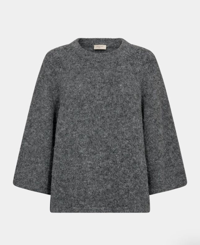 FREE/QUENT FQGrslulu-Pullover Dark Grey Melange
