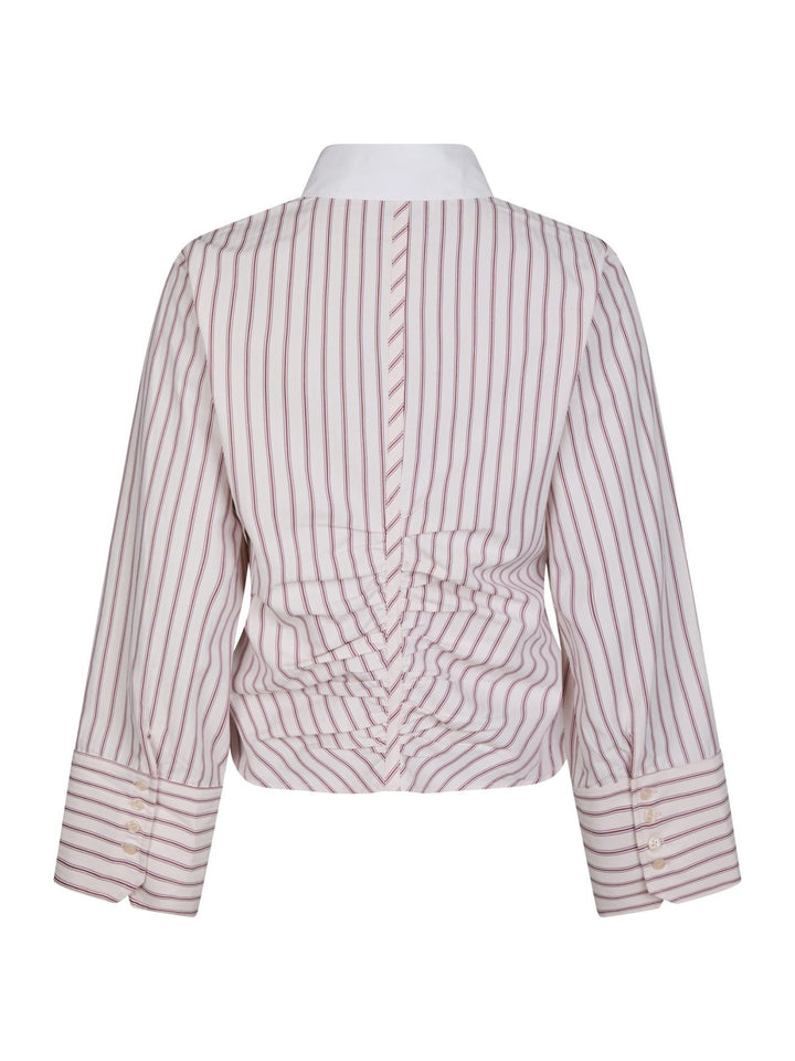 NEO NOIR Francesca Stripe Shirt Rose