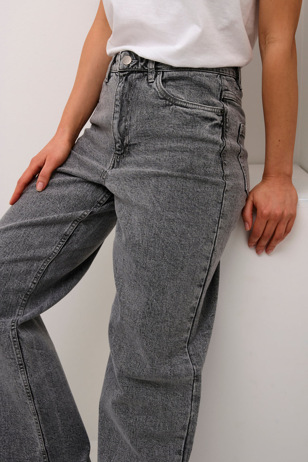 KAFFE KARYANA Jeans LIGHT GREY DENIM