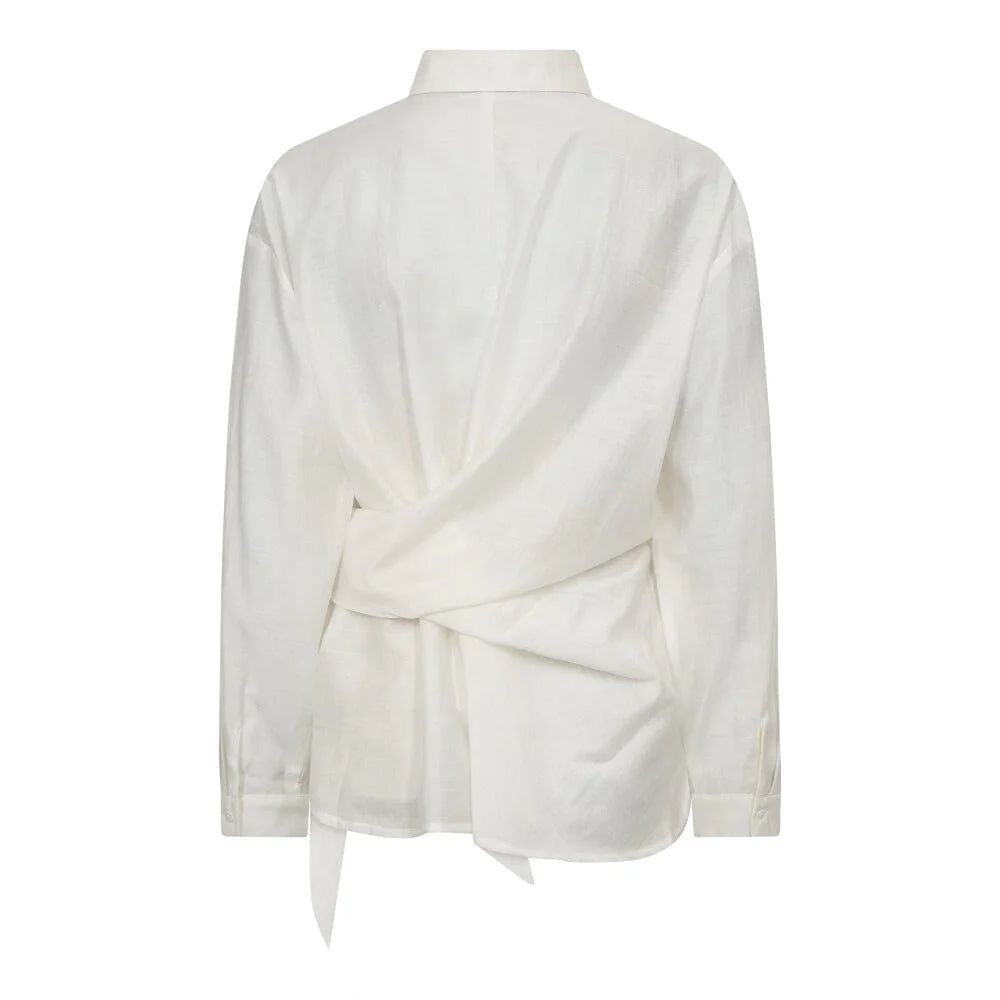 CO´COUTURE IdinaCC Tie Shirt Off-White