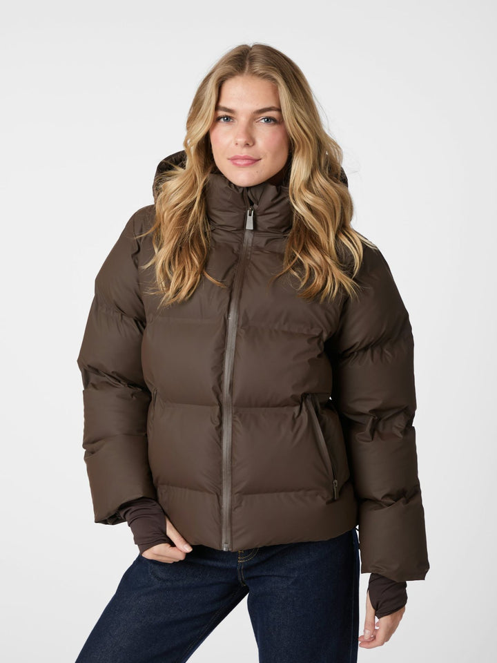 NEO NOIR Fox C Puffer Jacket Dark Brown