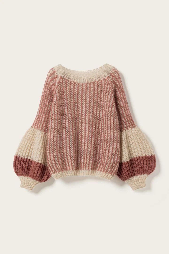NOELLA Liana Knit Sweater Rose Creme