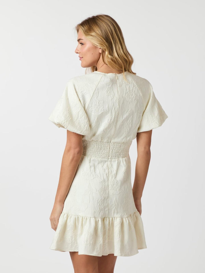 NEO NOIR Sulli Jacquard Dress Creme