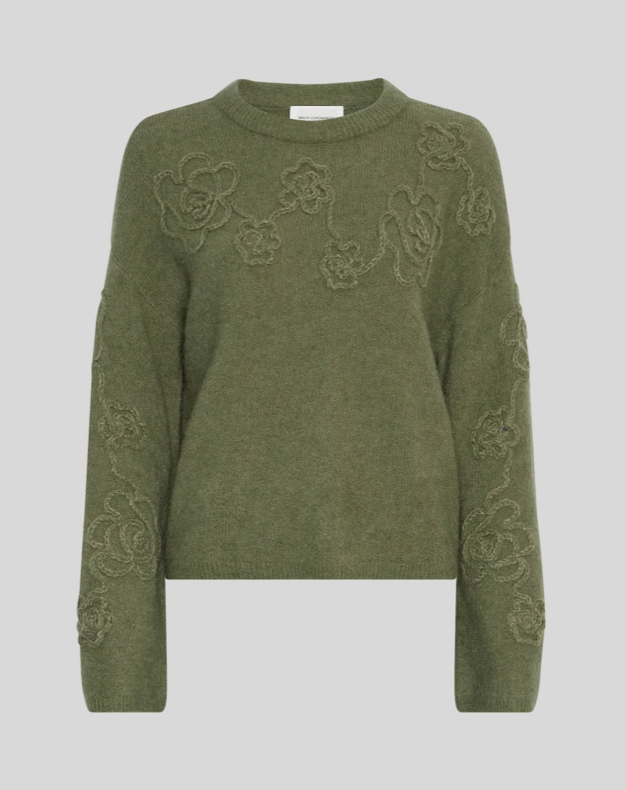 MSCH COPENHAGEN MSCHMiabelle Hope Pullover Olivine/Flower