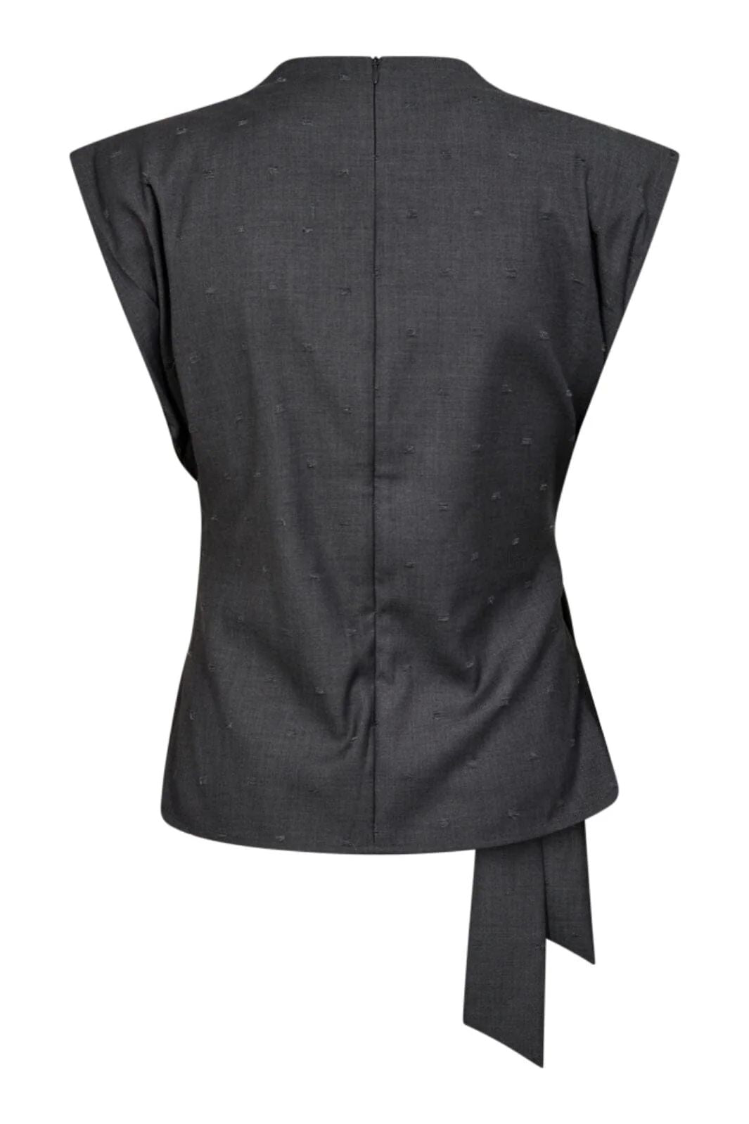 CO´COUTURE SagaCC Pleat Top Mid Grey