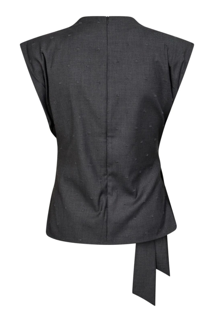 CO´COUTURE SagaCC Pleat Top Mid Grey