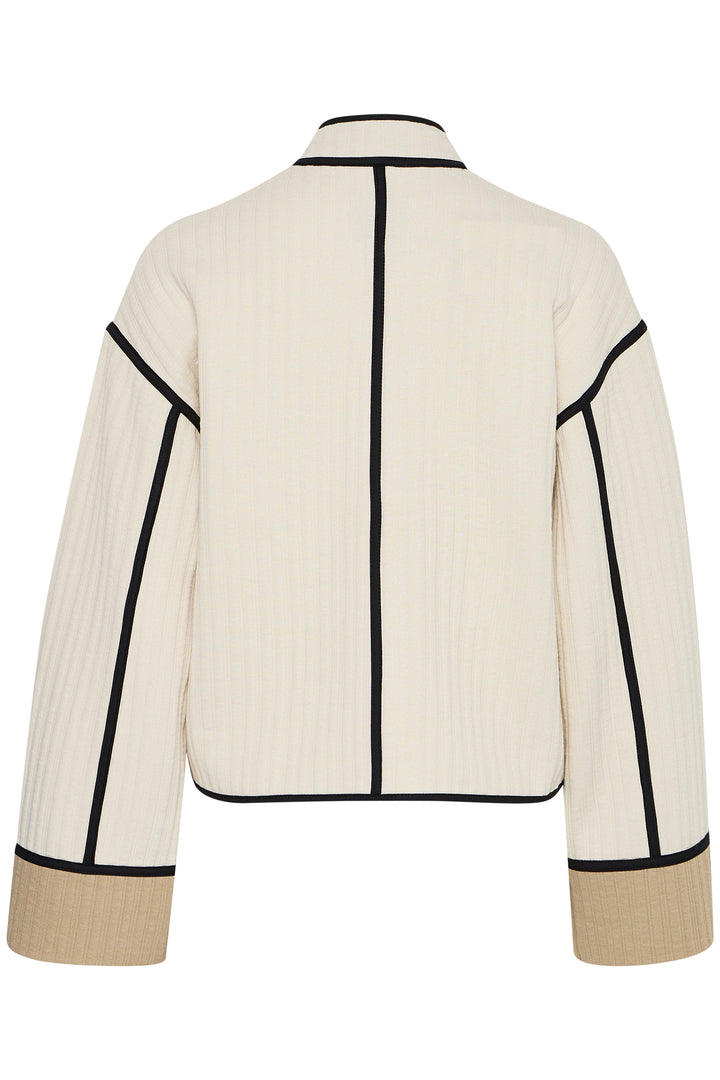 ICHI IHkate Quilted Jacket Almond Milk