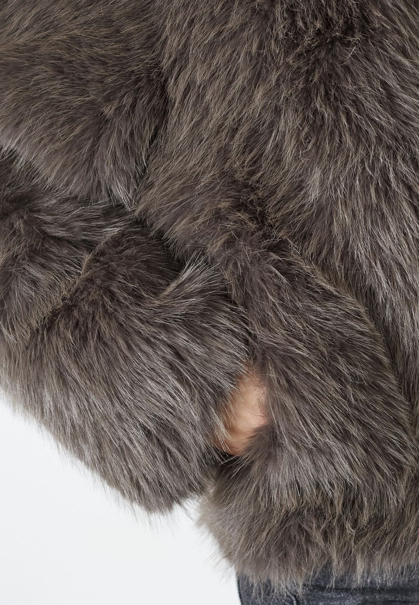 CO´COUTURE KitaCC Furry Jacket Walnut