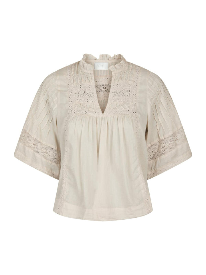 NEO NOIR Siama S Voile Blouse Ivory