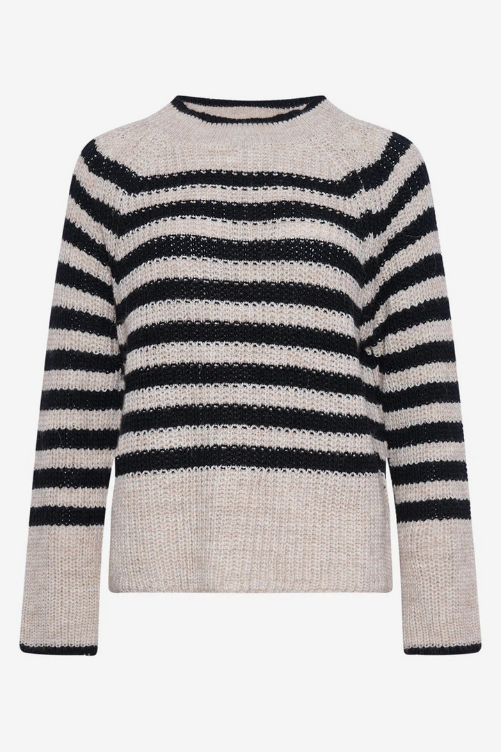 NOELLA Juliette Knit Black/Sugar Stripe