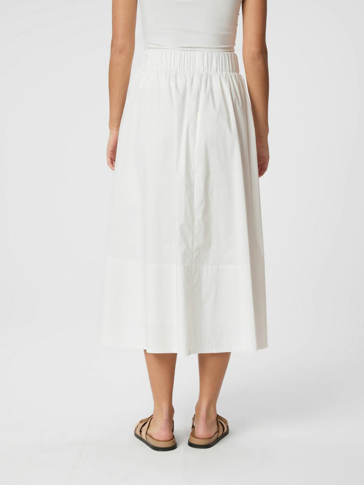 NEO NOIR Yara Poplin Skirt White