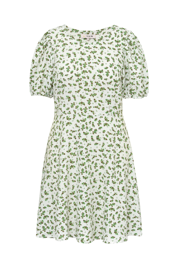 A-VIEW Gino Dress White/Green