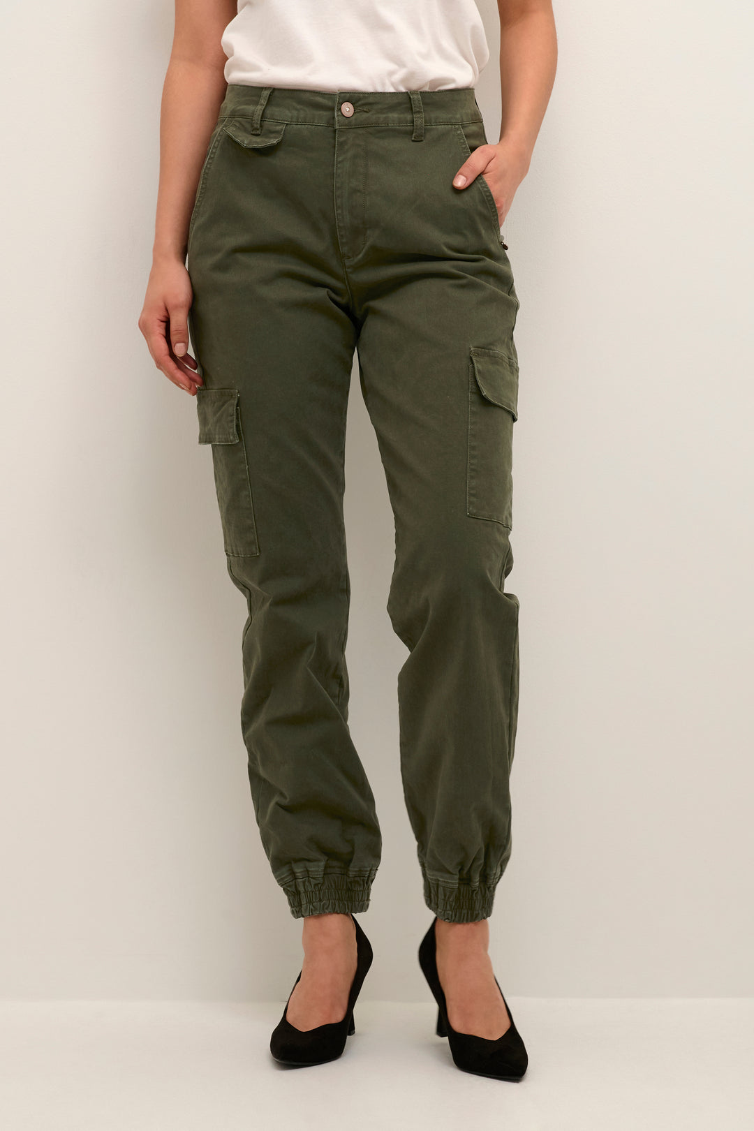 CREAM CRManva Pant Forest Green