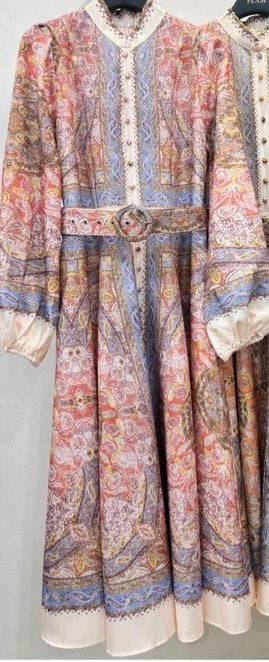 LONG DRESS Digital Printed Dress Apricot