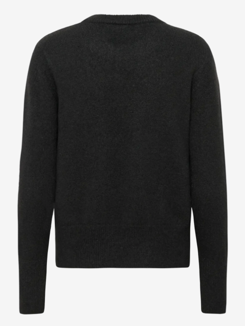 KAFFE KAniel Crew Neck Pullover Black Deep