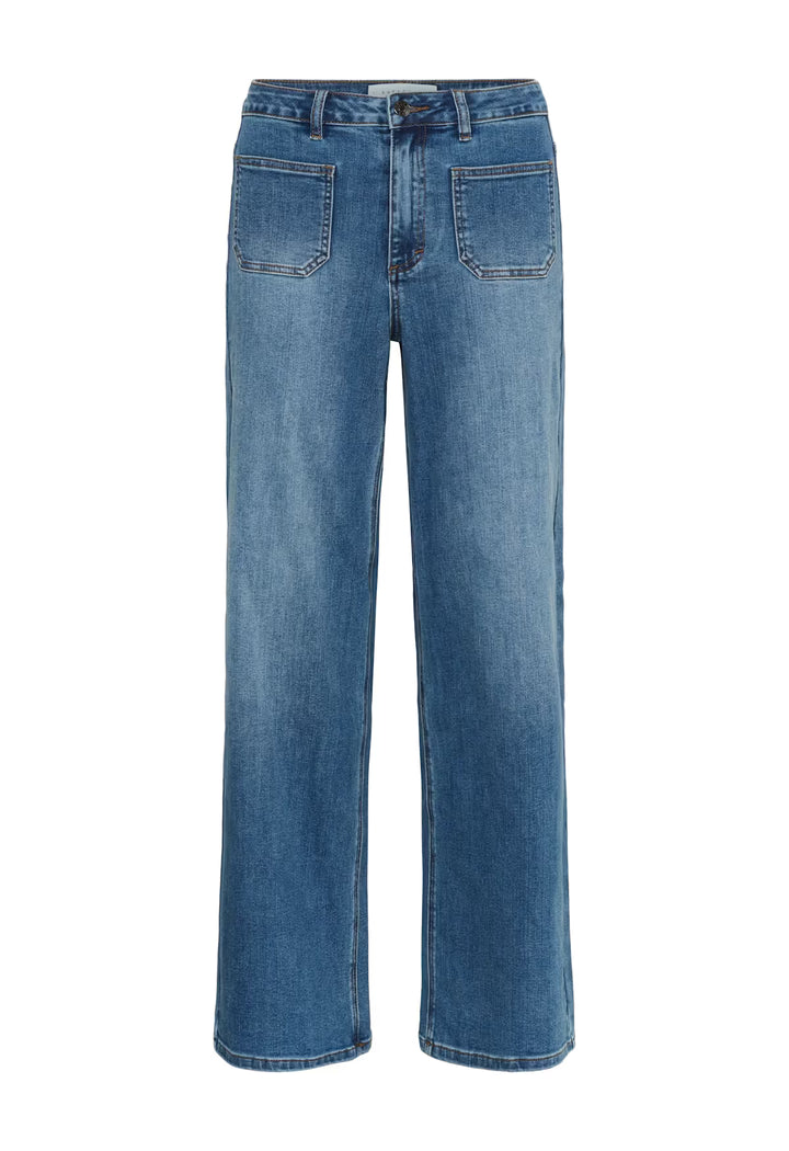 KAFFE KAbrook HW Reg Fit Jeans Medium Blue Denim