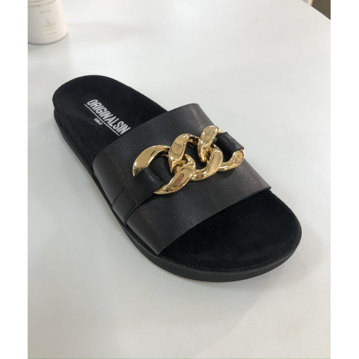 ORIGINAL SIN SandyOS Chain Slide - Black