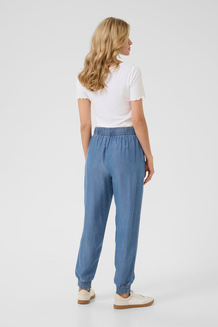 CREAM CRMolly Harem Pant Toronto Medium Blue Denim