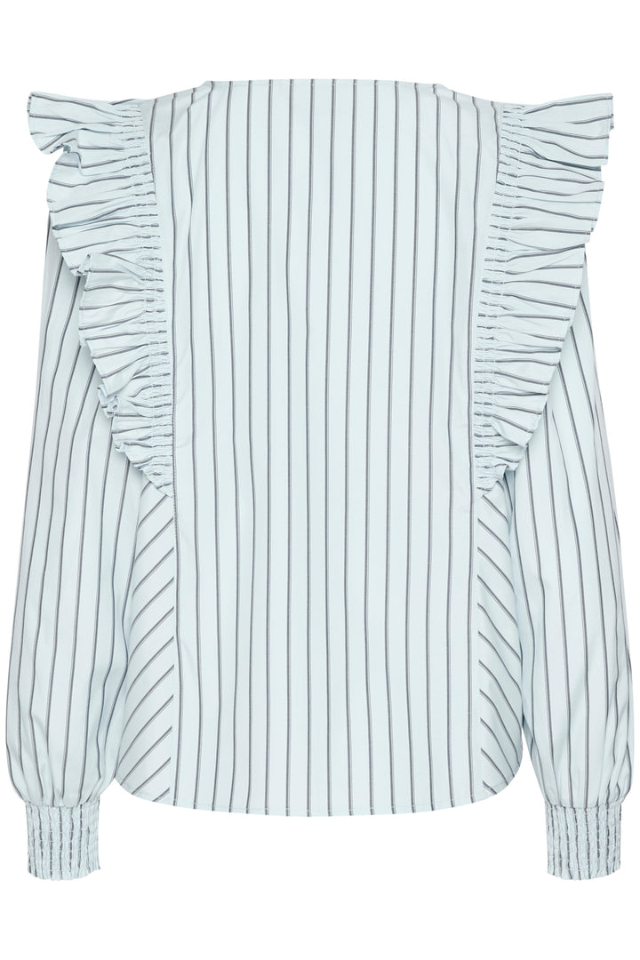 KAFFE KAjerrie Blouse Celestial Blue/Dark Strip