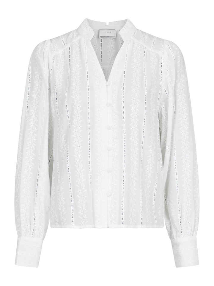 NEO NOIR Massima Embroidery Blouse White