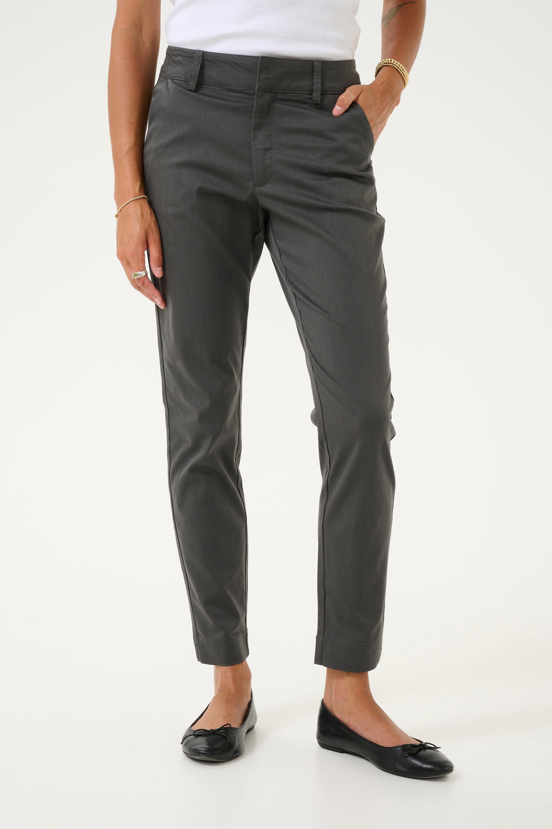 KAFFE KAlea Chino Pant Dark Shadow