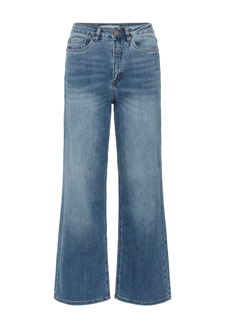 KAFFE KAmeadow HW Reg Fit Jeans Medium Blue Denim