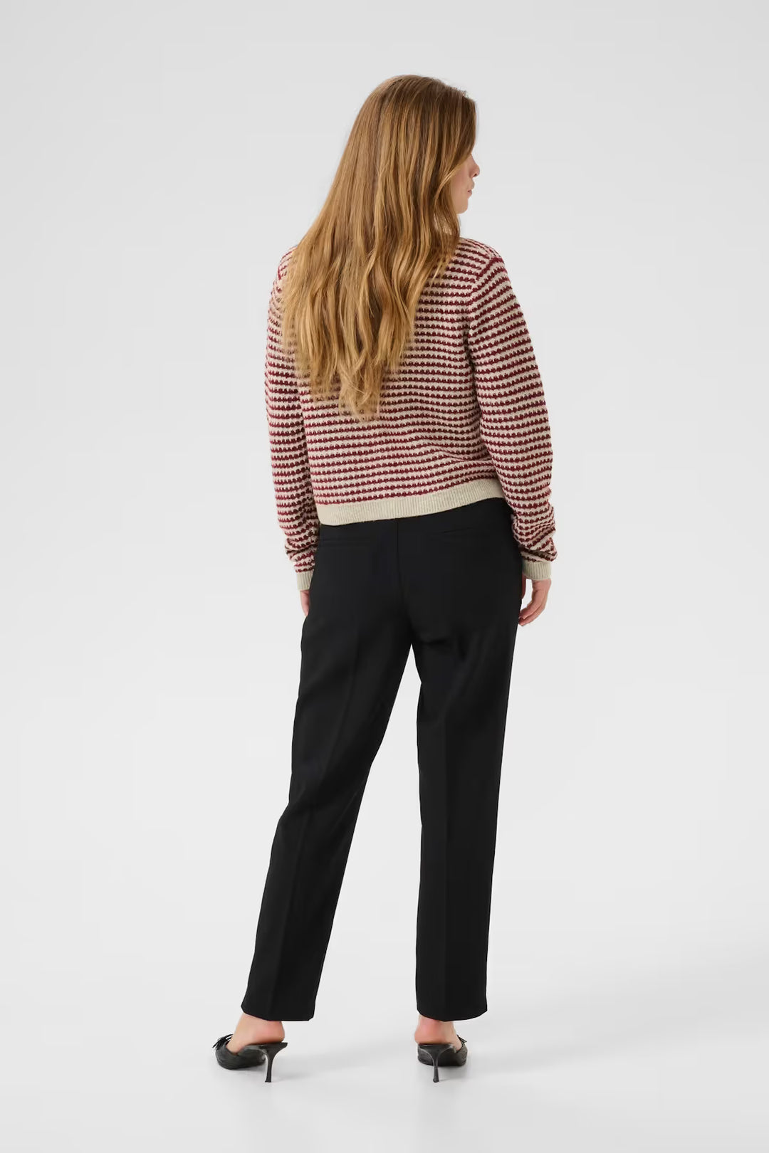 KAFFE KAEllery Knit Cardigan Feather Gray Mel/Windsor