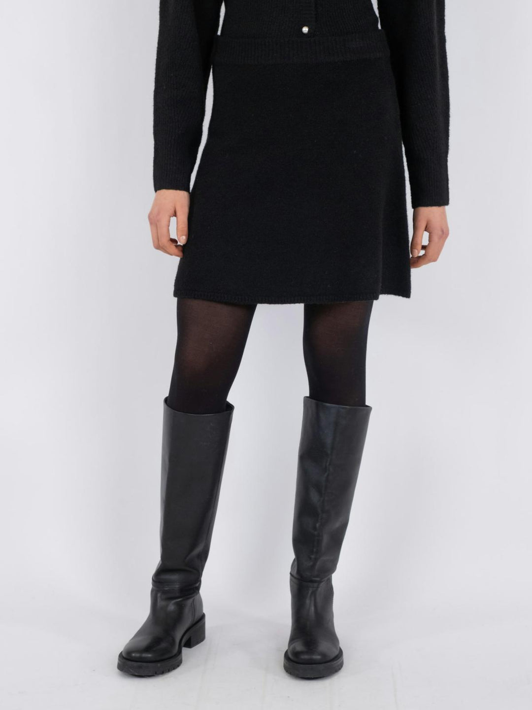 NEO NOIR Gisa Knit Skirt Black