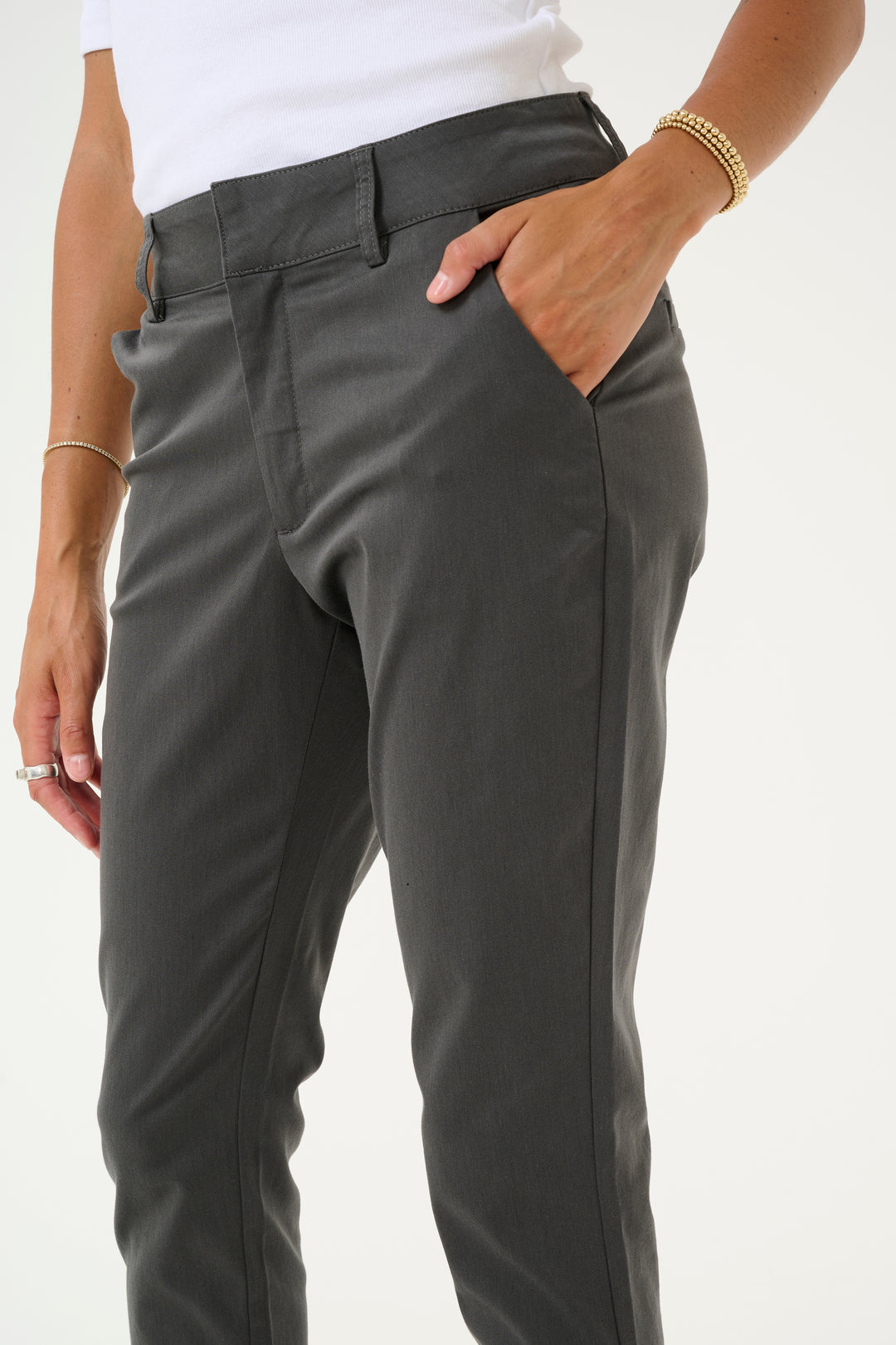 KAFFE KAlea Chino Pant Dark Shadow