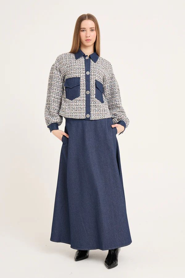 A-VIEW Coco Jacket White/Blue