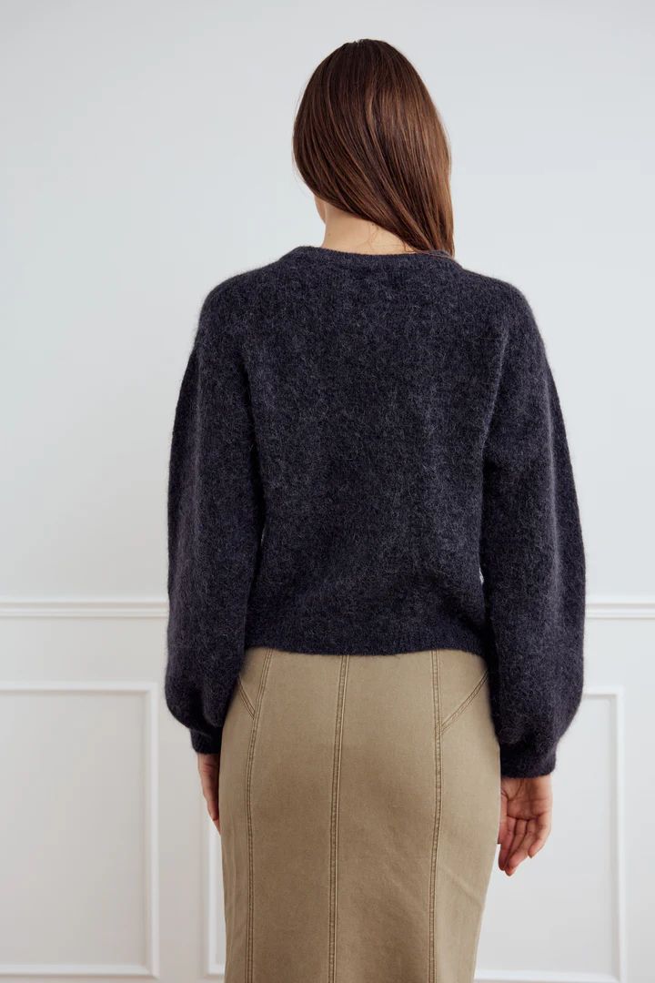 NOELLA Kan knit cardigan Dark Grey