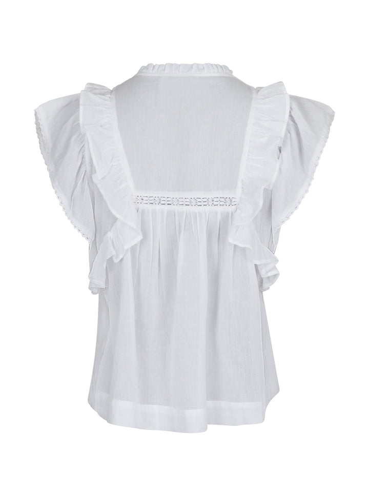 NEO NOIR Jayla S Voile Top white