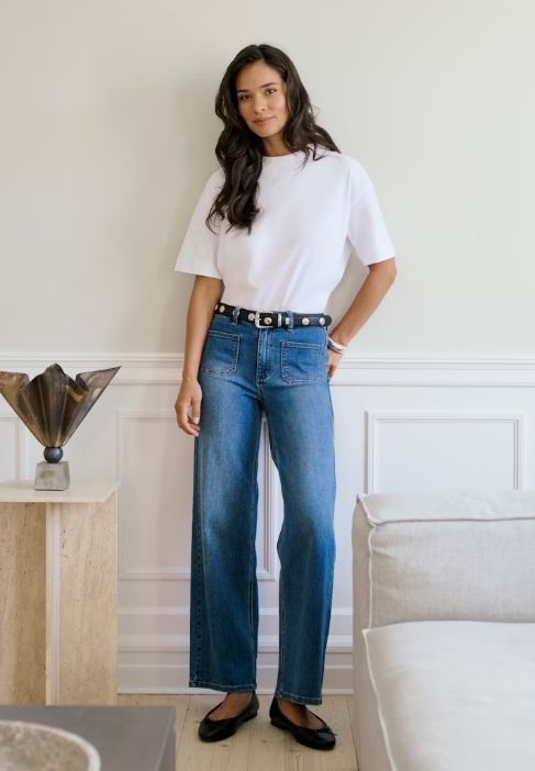 KAFFE KAbrook HW Reg Fit Jeans Medium Blue Denim