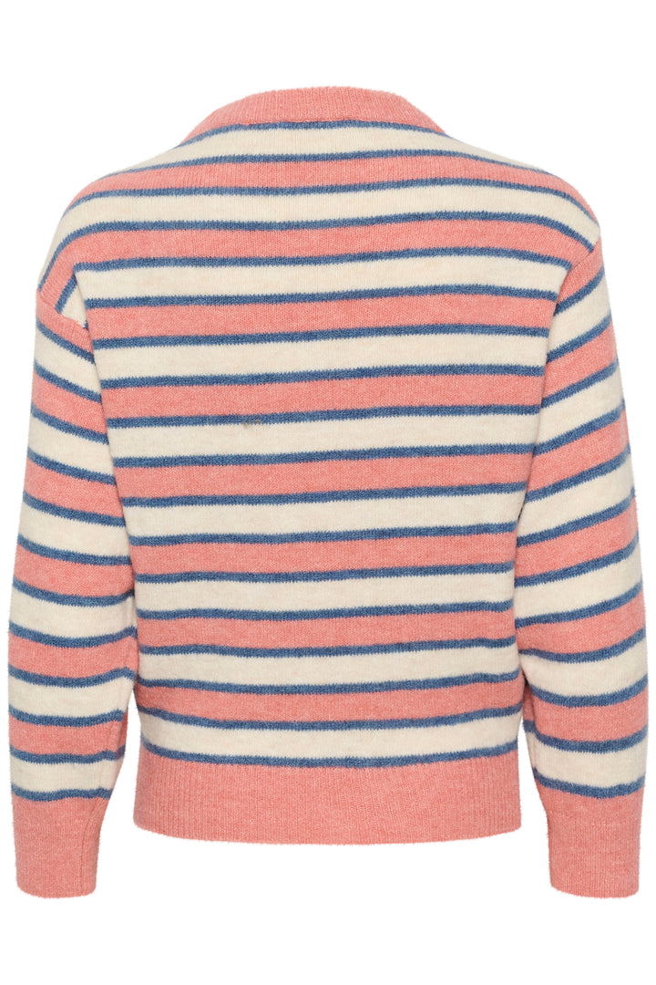 CREAM CRRayne Knit Pullover Peach Cream Stripe