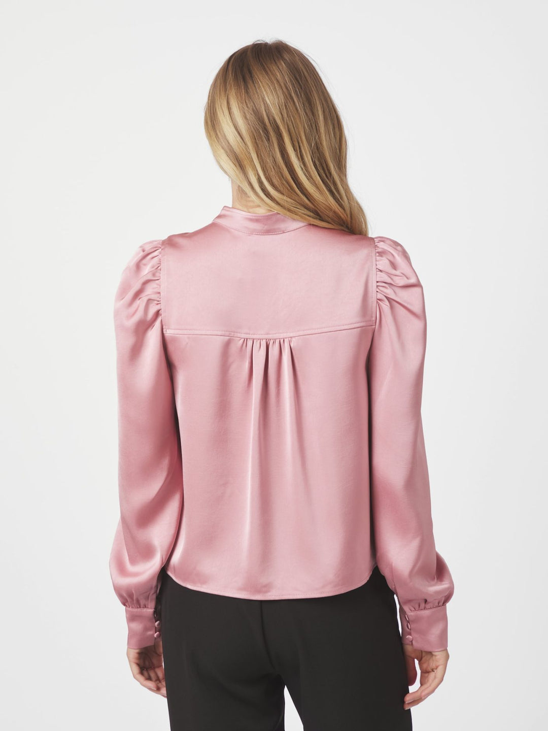 NEO NOIR Rosslyn Heavy Sateen Blouse Evening Rose